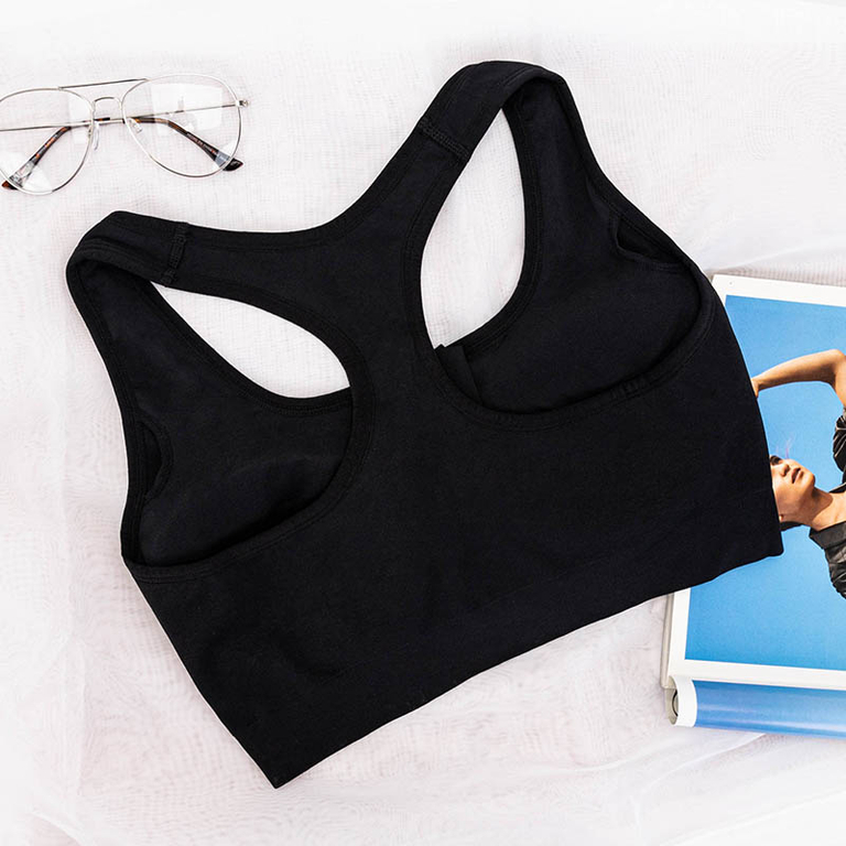 Black expandable sports bra Underwear black WOMAN \ LINGERIE \ Bras