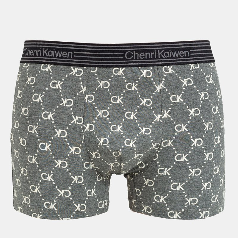 Dark gray patterned men's boxer briefs - Underwear Dark gray || pigeon ...