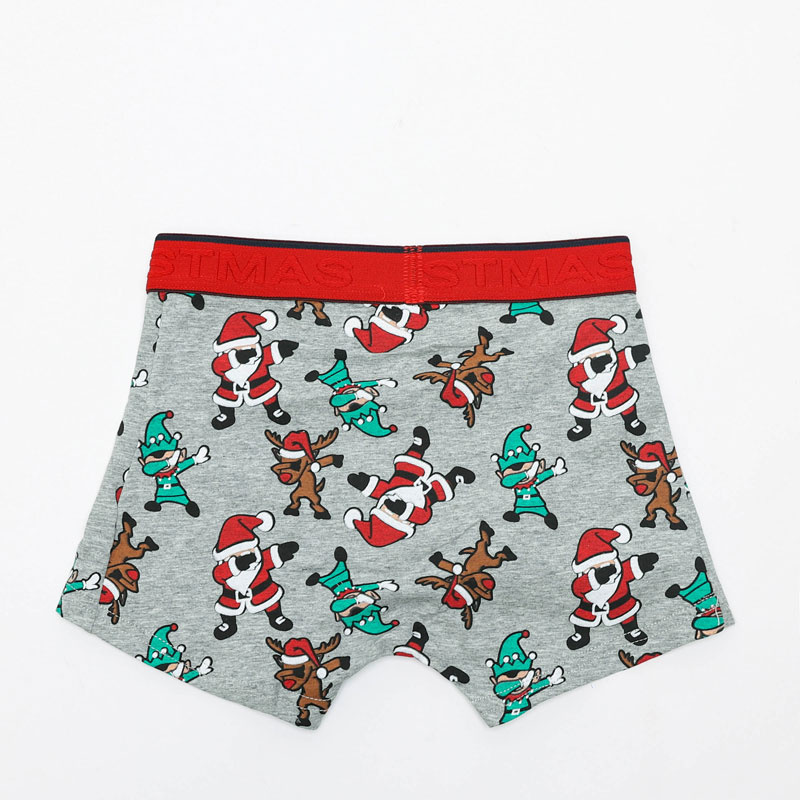 Gray boys Christmas boxer shorts Underwear pigeon gray KIDS