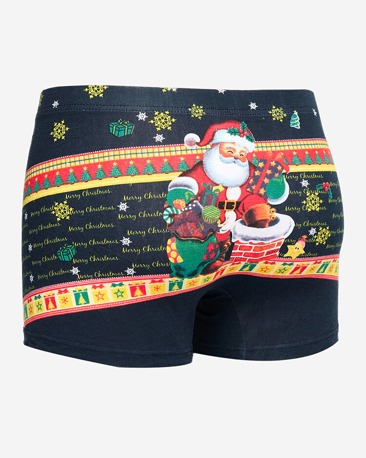 Royalfashion Men's Christmas Boxers blue multicolored baby blue