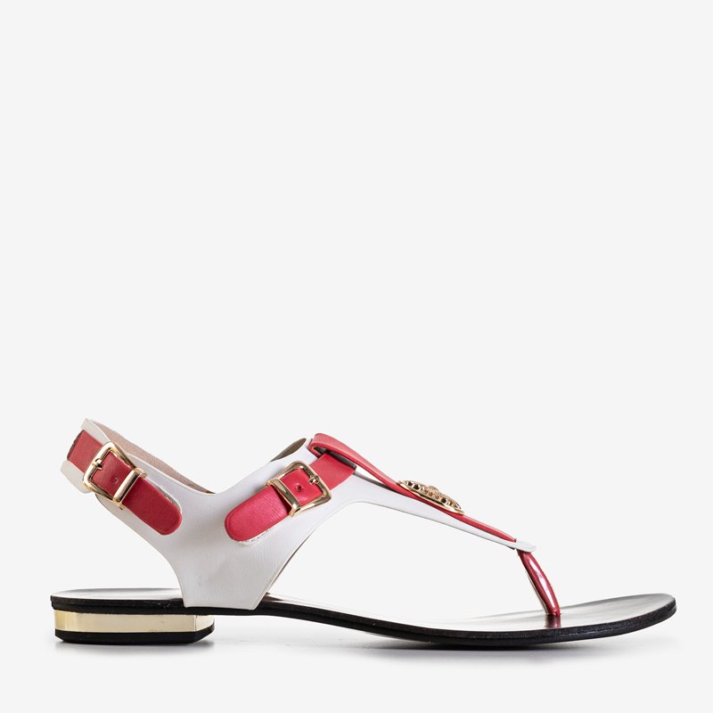 White Women's Flip-Flop Sandals