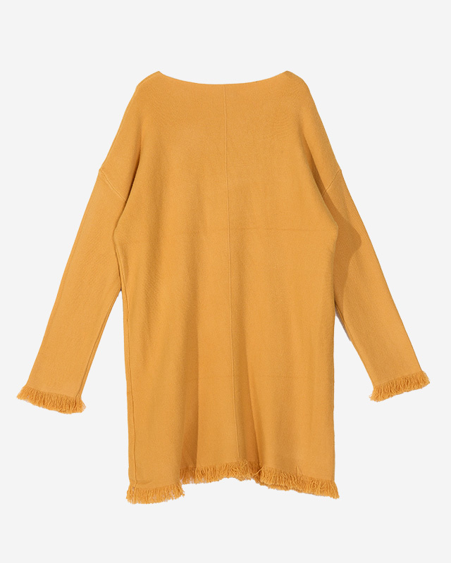 Yellow clearance tunic sweater