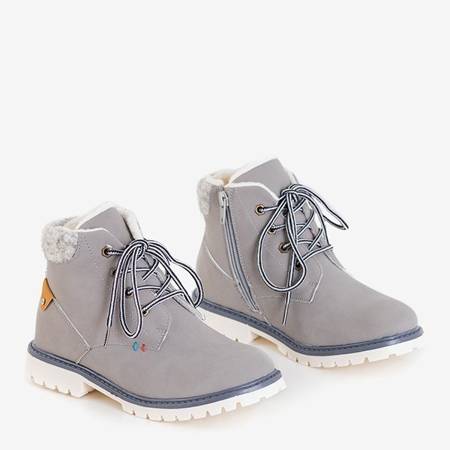 Gray boys' insulated boots Tiptop - Footwear