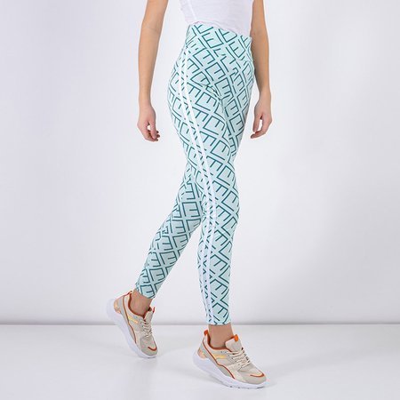 Mint geometric women's leggings - Clothing