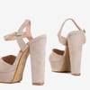 Beige women's Latisha high heel sandals - Footwear