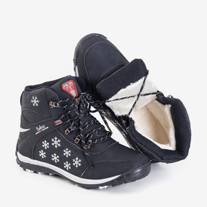 Black Women's Snowflakes with Snowflakes Flakes - Footwear