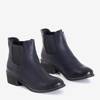 Black women's flat-heeled boots Floaccia - Footwear