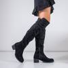 Black women's over-the-knee boots Alvira - Footwear