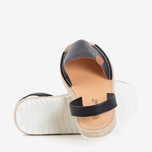 Black women's sandals on the platform by Zarela - Footwear