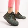 Dark green Jacenty women's sports shoes - Footwear