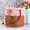 Pink bag with sheepskin - Accessories