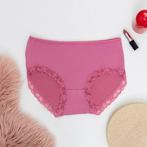Pink women's lace briefs 2 / pack - Underwear