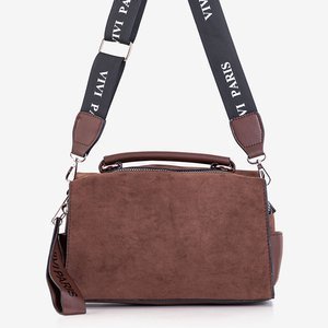 Small, ladies 'shoulder bag, dark brown - Accessories