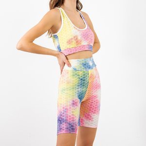 Women's colorful 2 piece sports set - Clothing