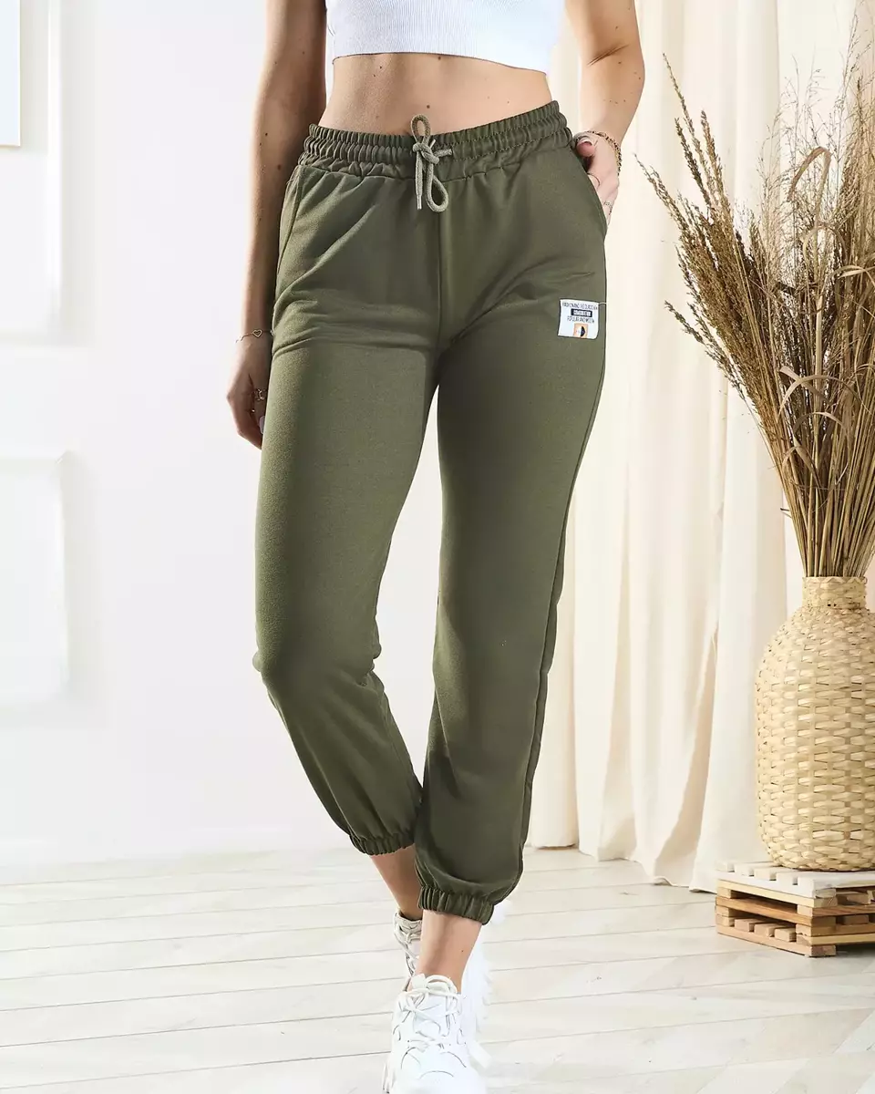 Women's green sweatpants - Clothing