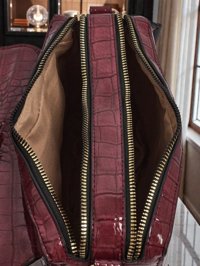 Женская Сумка Cassandra Бордовая Экологичная Кожаная