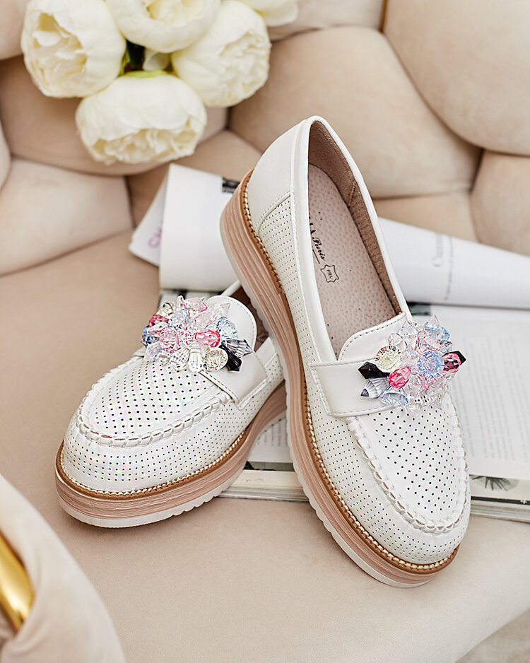 Royalfashion Mokasinai su spalvotais akmenimis Restea