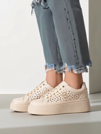Женские кроссовки Ecru на платформе Boreas Royalfashion экологическая кожа