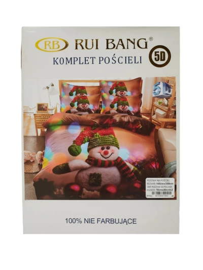 Royalfashion Šventinė patalynė 160x200 komplektas 3 dalių