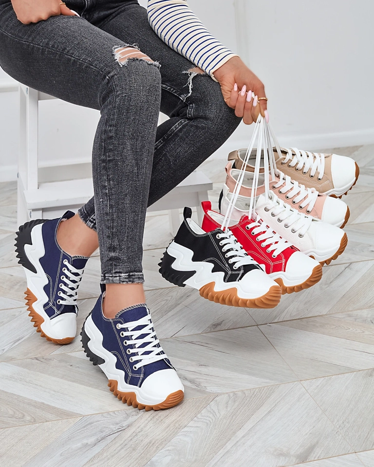 Спортивная обувь a'la кроссовки бежевого цвета Ascota- Footwear