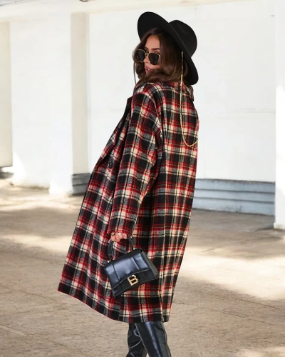 Royalfashion Женское клетчатое пальто