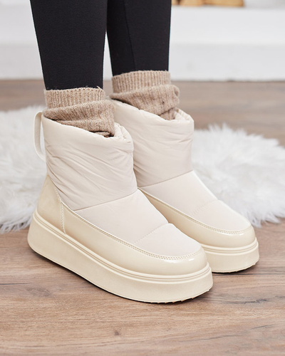 Royalfashion Бежевые женские сапоги Maderta