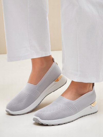 Женские тканевые туфли-слипоны Royalfashion Perfeti
