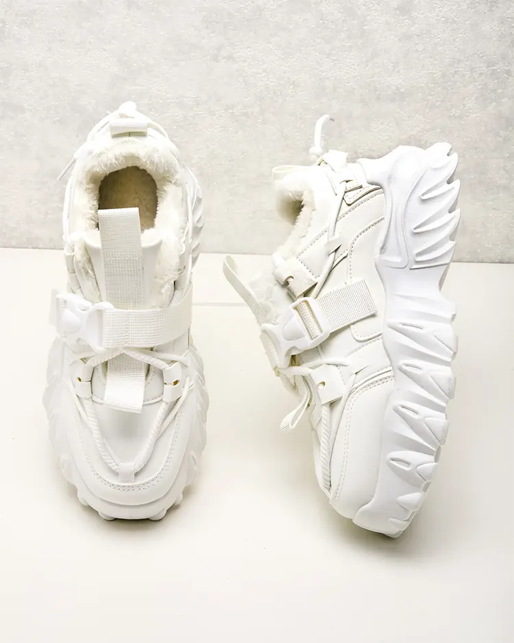 Royalfashion Женские утепленные кроссовки-лодочки