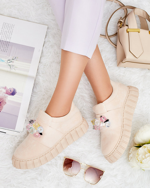 Royalfashion Sportiniai pusbačiai su spalvotais akmenimis Resinello