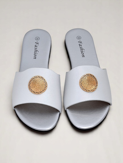 Royalfashion Klapki Golden Slip