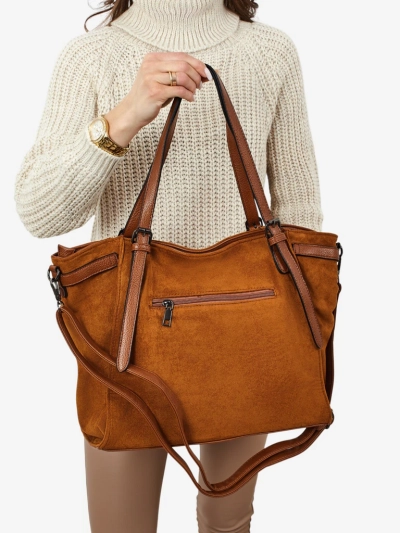 Женская сумка-шоппер Daville из эко-замши