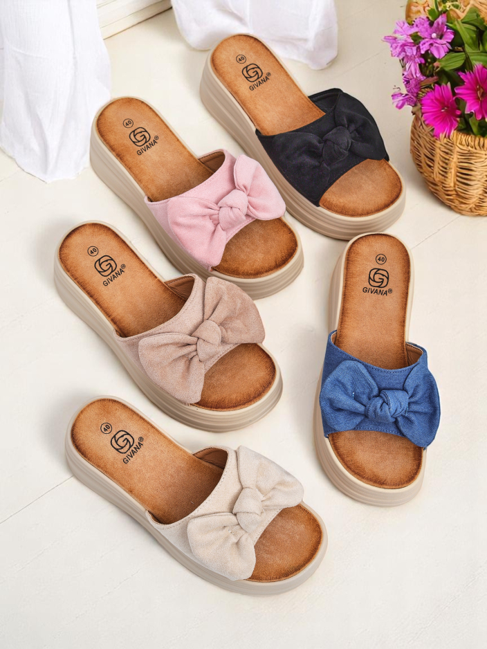 Royalfashion Женские шлепанцы на платформе Givan