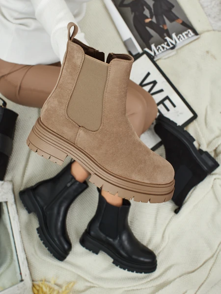 Женские ботинки a'la челси из эко-замши Lunvor