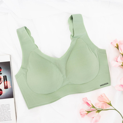 Moteriška žalia sportinė liemenėlė - apatinis trikotažas