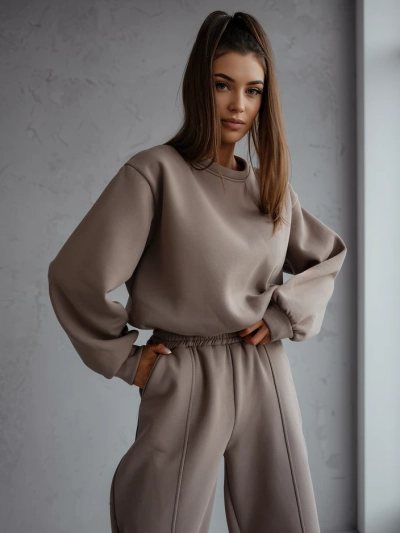 Royalfashion moterų medvilninis treniruotės kostiumas