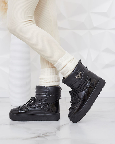 Royalfashion Черные женские сноубутсы Galebda