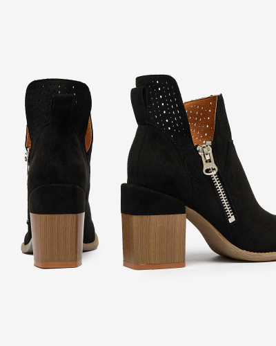 Royalfashion Juodi ažūriniai stiletto batai Veviret