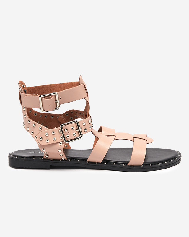 Smėlio spalvos moteriški gladiatorių sandalai Taleris - Avalynė