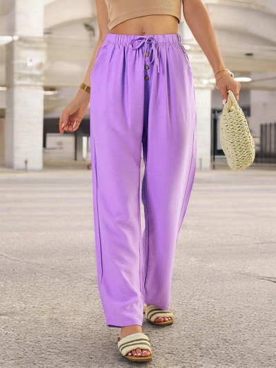 Royalfashion Женские широкие брюки из ткани