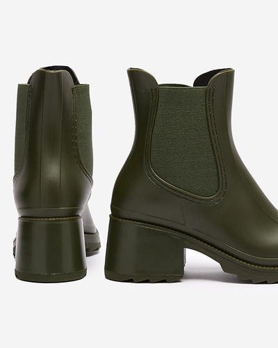 Tamsiai žali moteriški batai Caldala- Footwear