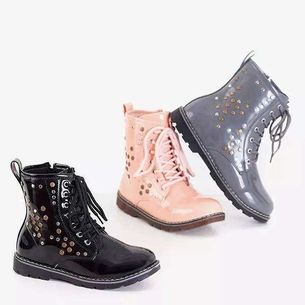 OUTLET Детские лакированные сумки Isibeal черного цвета - Обувь