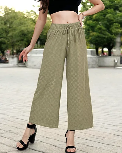 "Royalfashion" Moteriškos plačios languotos kelnės