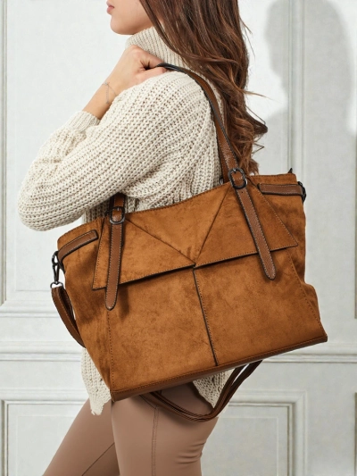 Moteriška pirkinių rankinė Daville iš eko zomšos