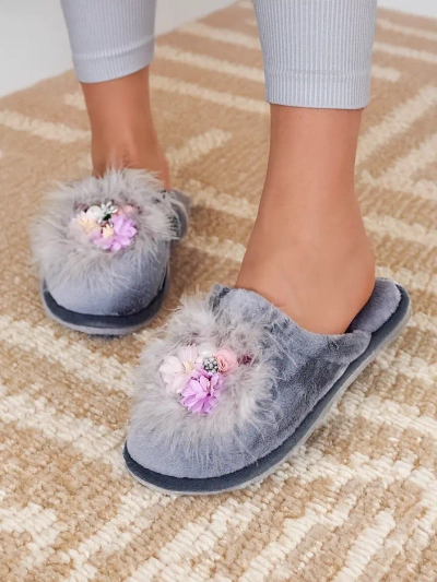 Royalfashion Moteriški šlepetės su gėlėmis Ederra
