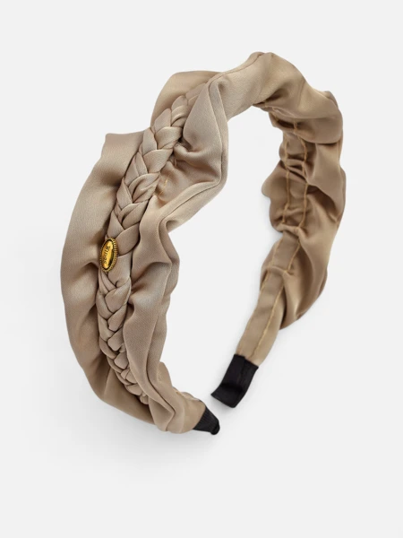 Royalfashion Повязка на голову с плетением в косу и складками