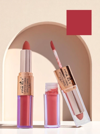 Matinė lūpų dažų lazdelė ir skysta formulė 2-in-1 Vyšnių Mocha