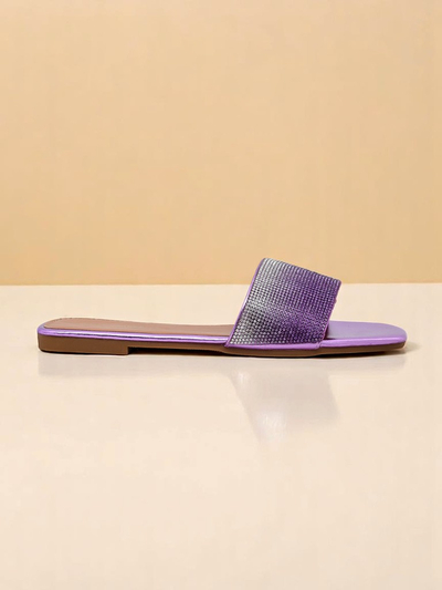 Royalfashion Женские шлепанцы с цирконами ShinyGlow