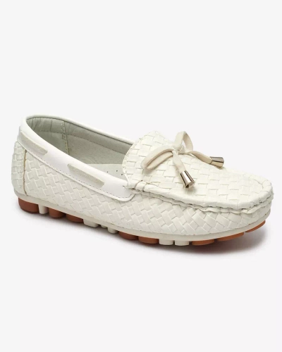 Белые детские мокасины Dannad- Footwear