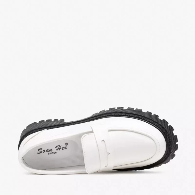 OUTLET Женские белые гладкие туфли Givosi - Обувь