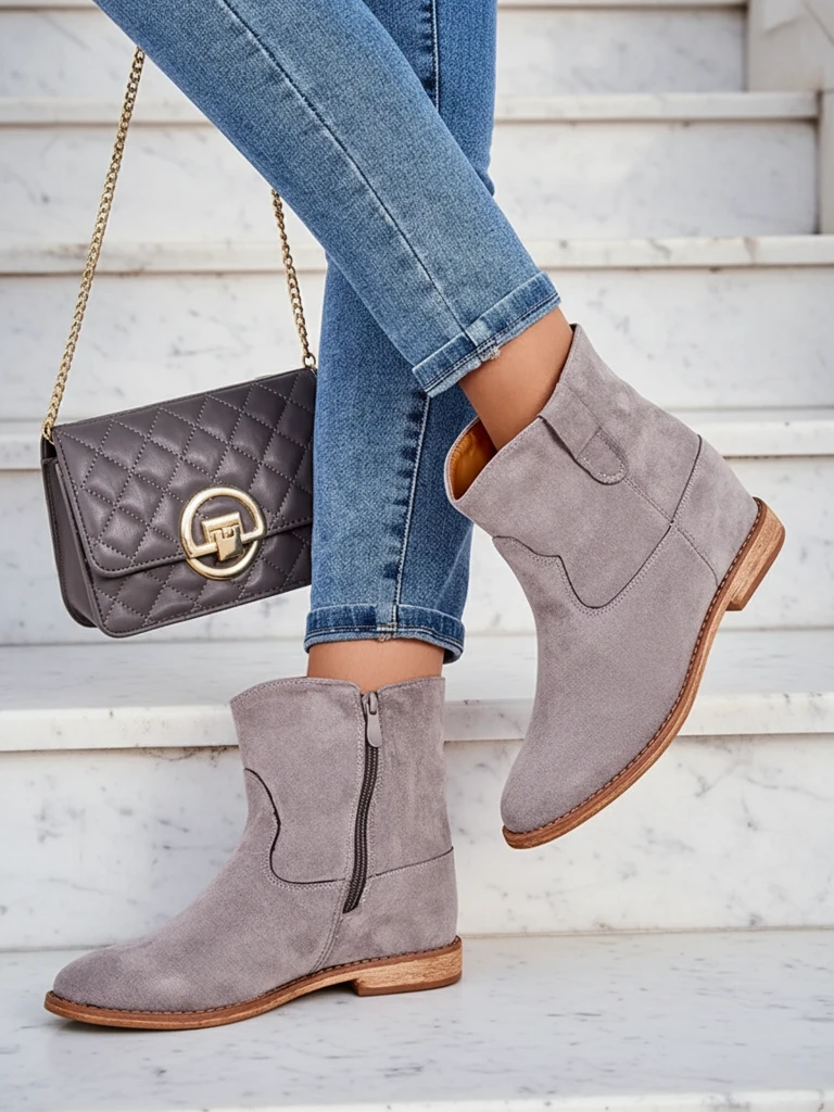 Karališkosios mados kovbojų stiliaus batai ant padengto klinčių Patorias